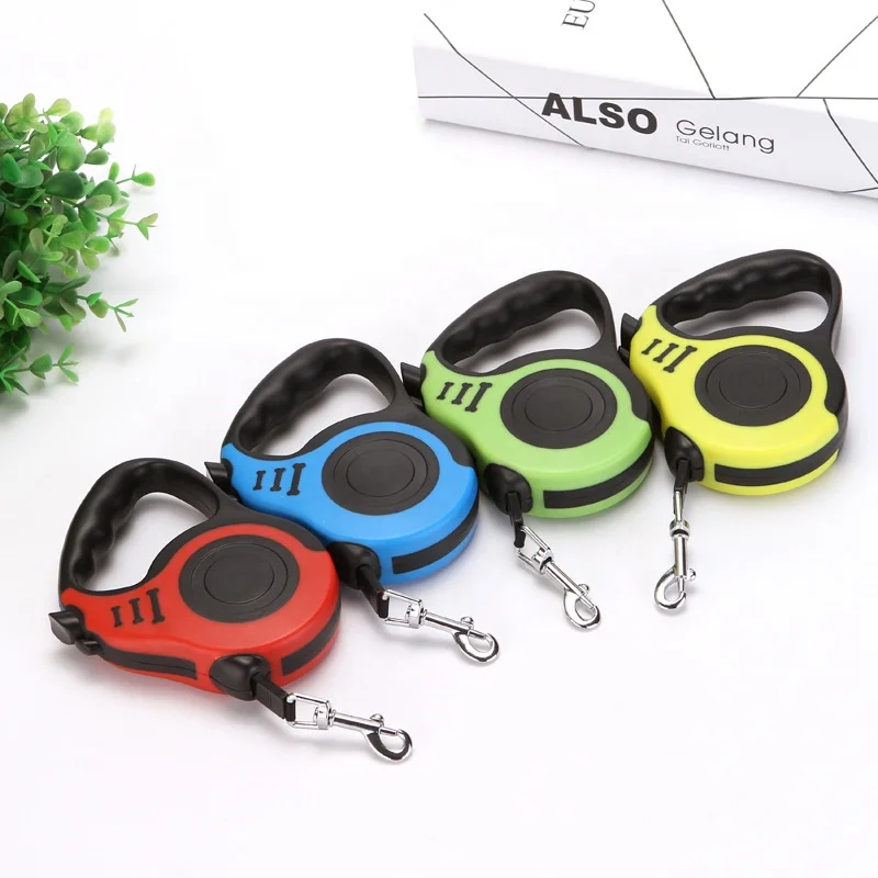 Wholesale Customize Logo Heavy Duty Adjustable Collars Dog Accessories Lead Strap Automatic Pet Retractable Dog Leash
