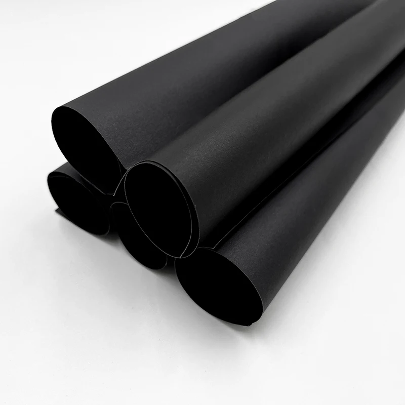 Wholesale High quality 300gsm 350gsm 400gsm Black Card Paper Recycled Black Paperboard Black Duplex Paper Cardboard