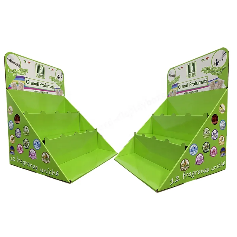 Customized Printing PDQ Counter Display Folding Paper Cardboard Counter Top Display