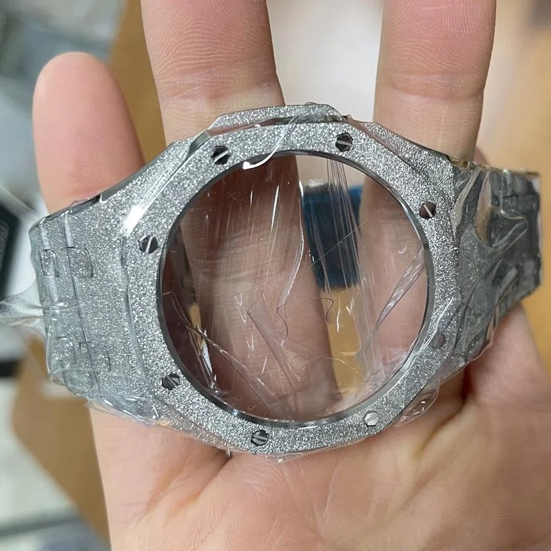 G Shock GA2100 Modified Bezel Replacement Band Sand Blast Stainless Steel Mod Parts Metal Watch Case for Gshock AP GA2100