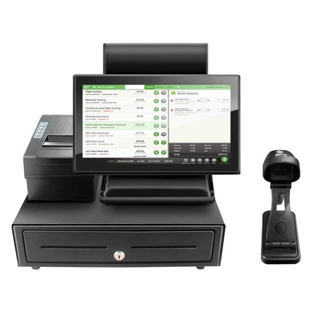 MICROPOS All in one 15.6 inch Android Windows POS Systems Touch Screen POS Machine Point of Sale POS Terminal