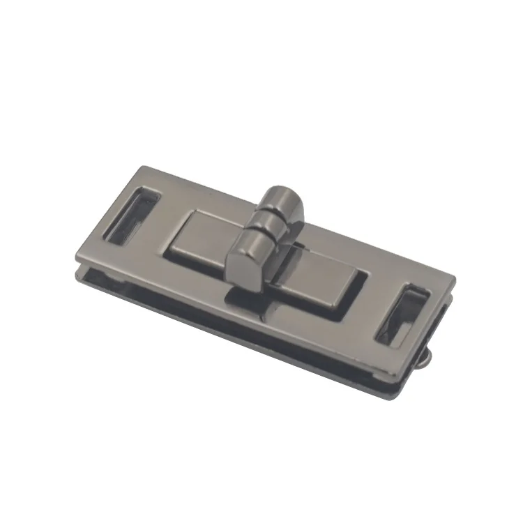 RTS newest style High end leather bags metal turn locks handbag hardware twist lock for bag