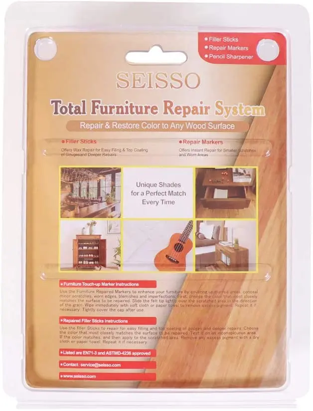 Furniture Repair Kit  Wax Sticks, Wood Floors, Tables, Desks, Carpenters  Wood Repair Marker