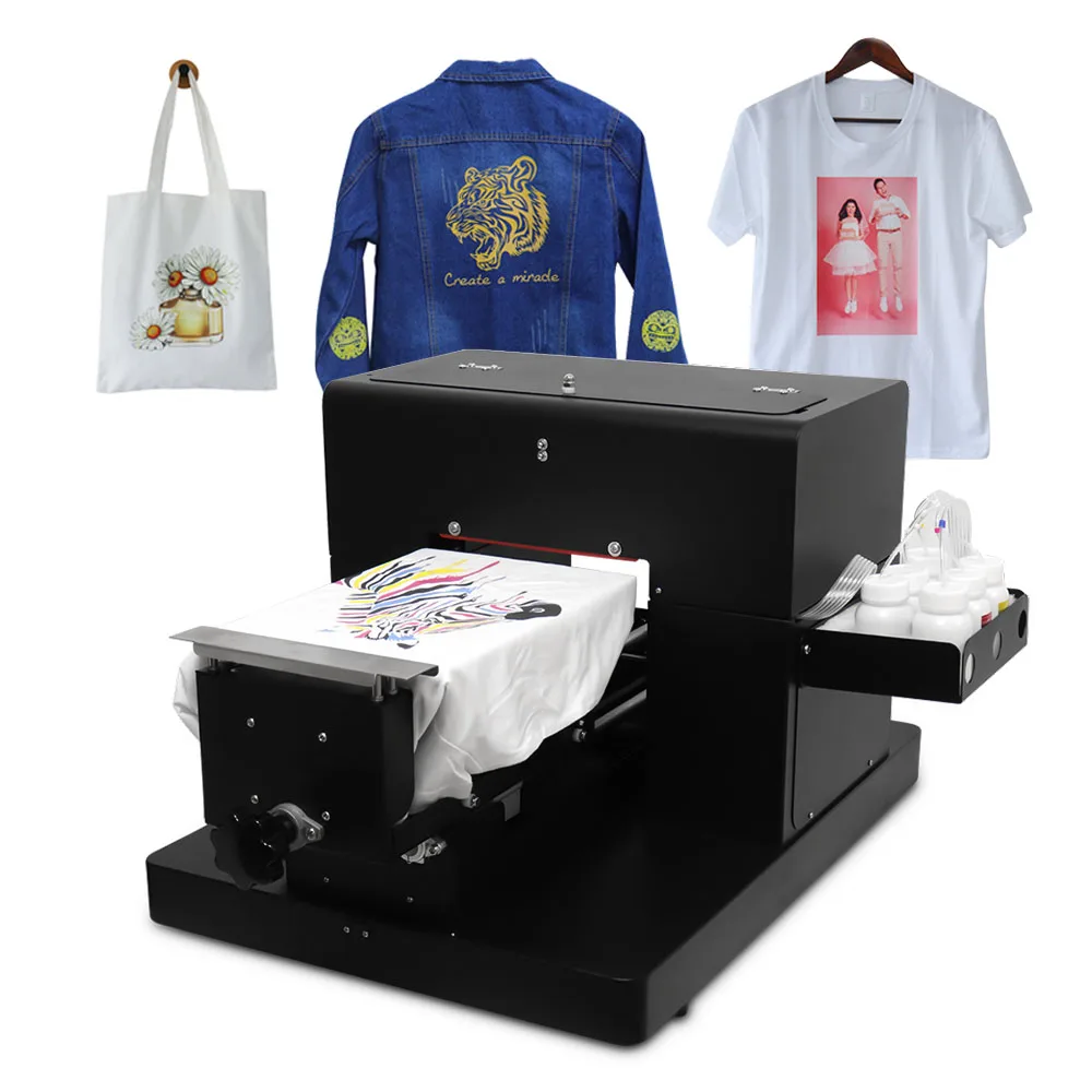 Directly to Garment A4 DTG Printer for 6 Colors  For Epson L805  Digital Inkjet T-shirt printer printing machine
