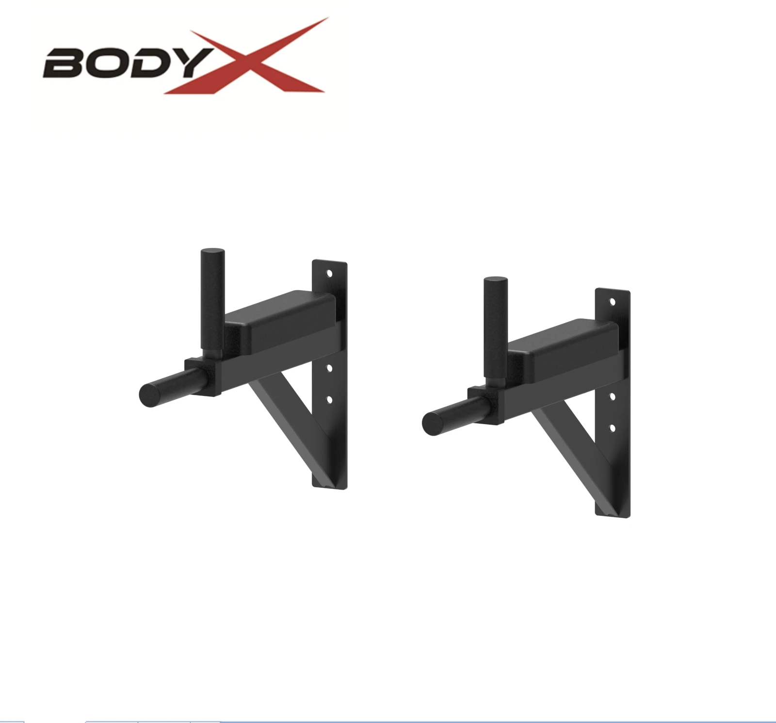 B1043 Wall Mounted Pull Up Bar Chin Up Exercise Bar Gym Dip Station Home Trainer