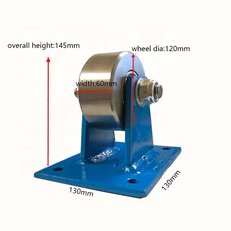 small flat tread track walking wheels roller heavy duty with strong bracket