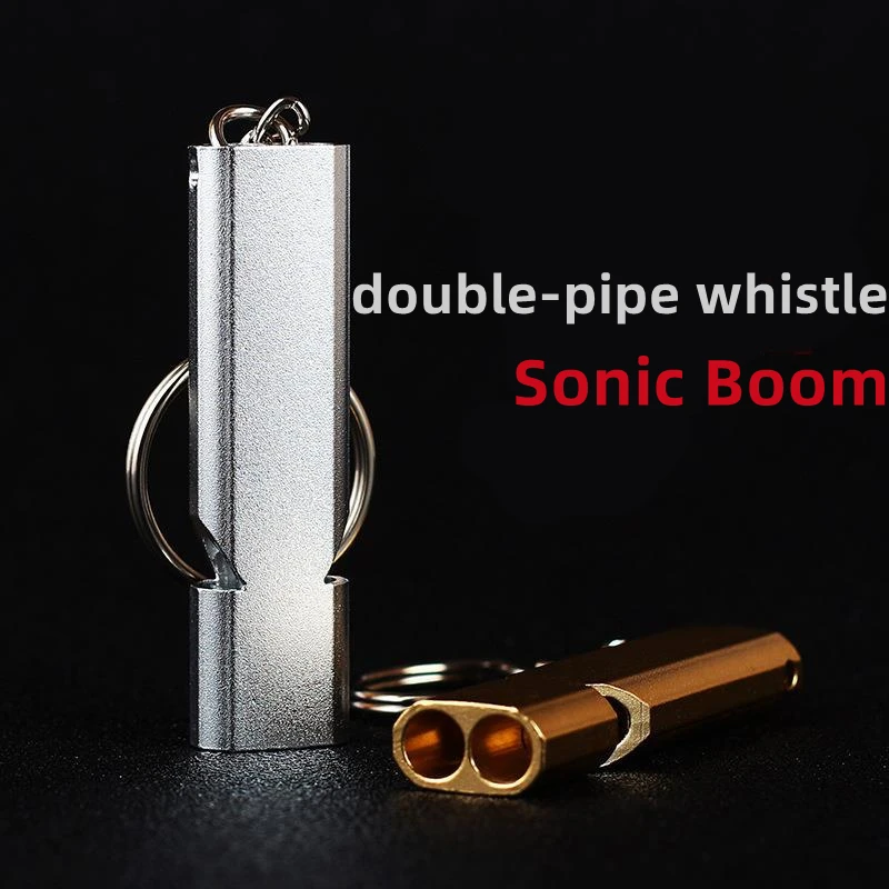 Metal Keychain Emergency Whistle for Outdoor Camping Safety Survival