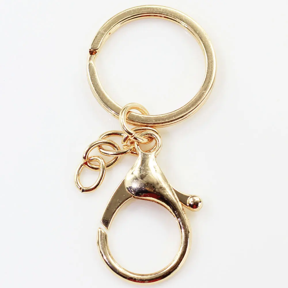 Selling Well Gold Keychains 100Pcs/Bag Hot Popular Key Rings for Car Hotel Home Key Collection