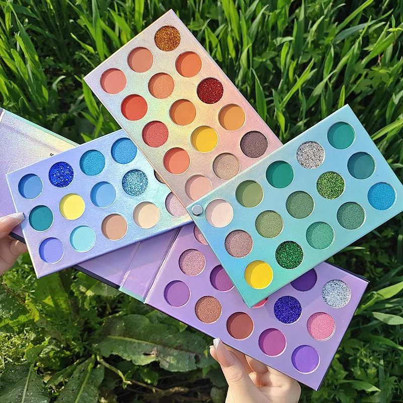60 Color Rotating Four Layer Three-dimensional Eye Shadow Pomacaron Pearl Matte Glitter Sequins Eye Shadow Multi-color