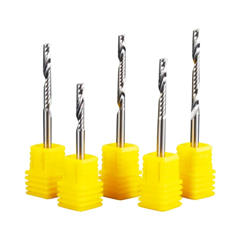 CNC Bit 3.175mm Shank Milling Cutter Engraving Router Bits Spiral Upcut Acrylic Cutting CNC Bit For Acrylic Neon Sign