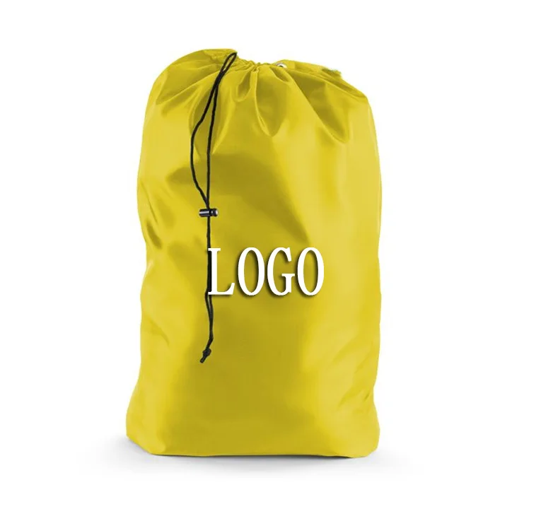 Custom ECO2GO Nylon Oxford Drawstring Large Capacity Dry Cleaning Heavy Duty Laundry Bag