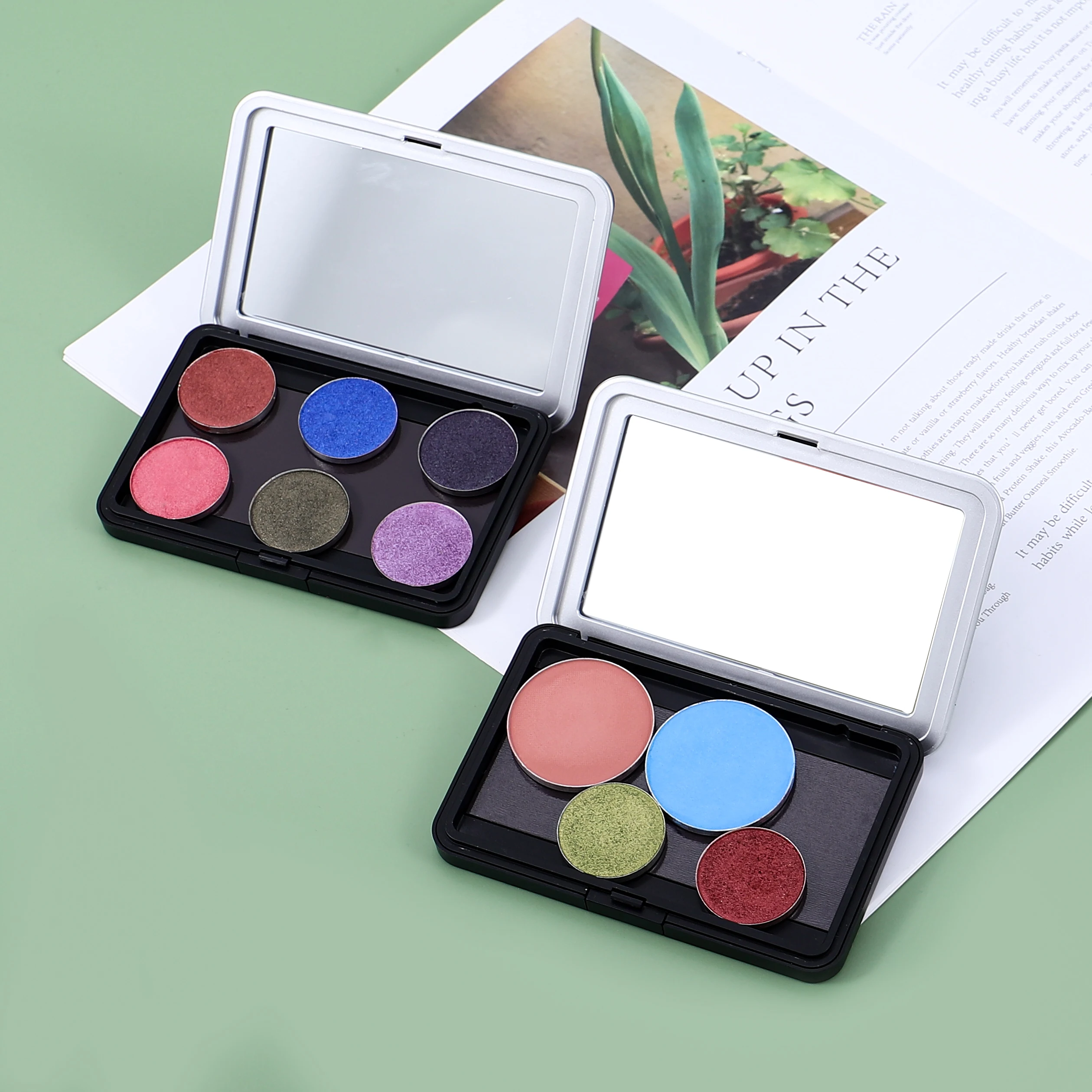 Professional makeup create your own brand maquillaje cassette tape eyeshadow 5 pan eyeshadow palette