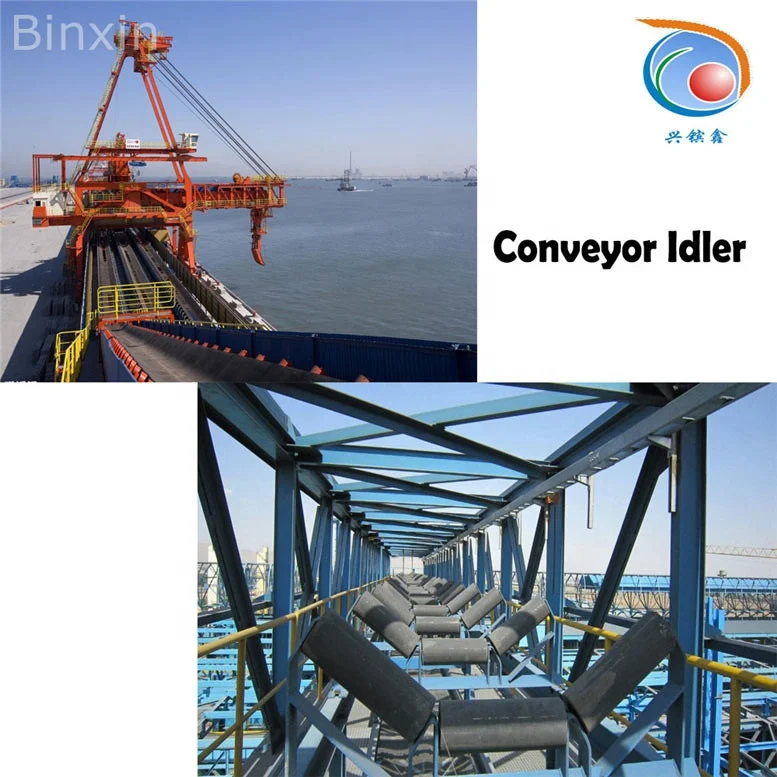 industrial conveyor rollers rubber belt steel gravity carrying roller