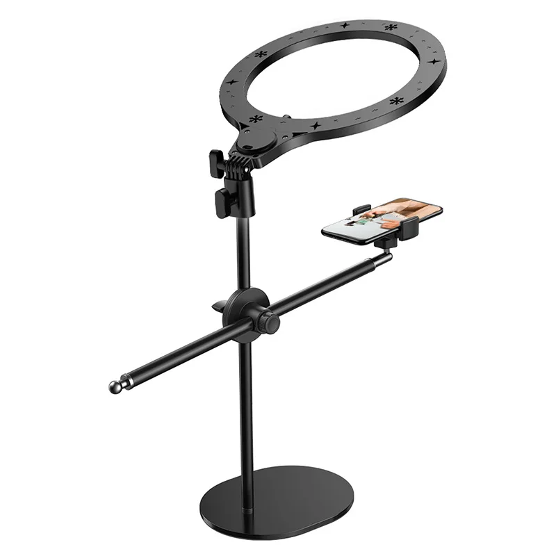 Ring Light With Tripod Stand Cell Phone Holder For Live Stream Makeup Mini Led Camera Ringlight For Live Streaming