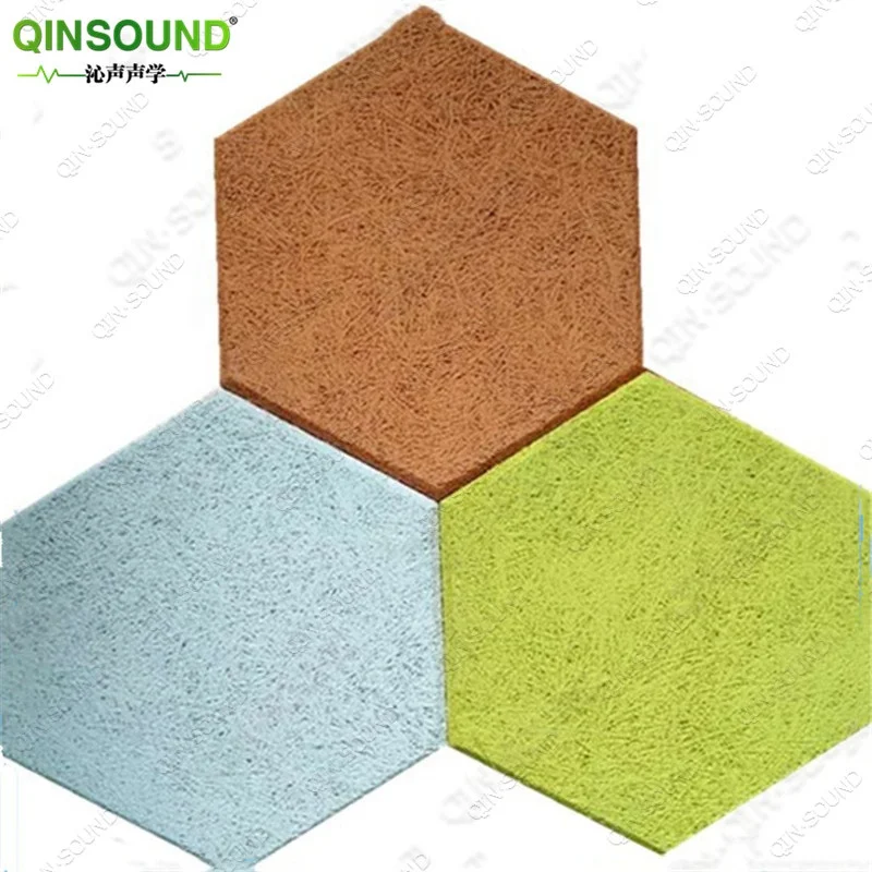 Eco-Friendly Anti-Fire Wood Wool Sound Insulation Board Coconut Fiber Acoustic Panel