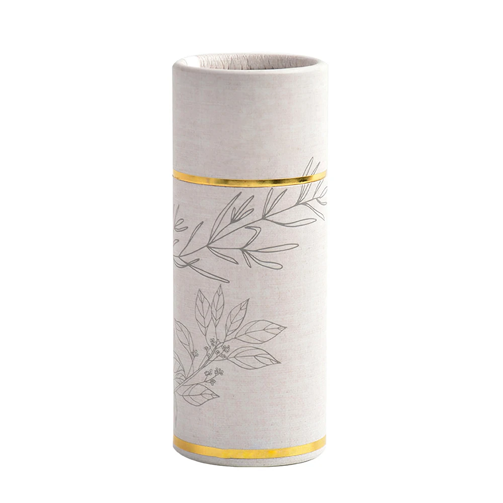 Recycled Cardboard Cylinder round Box Cylindrical Canister Paper Tube Packaging for Beverages & Cosmetics Gift Idea