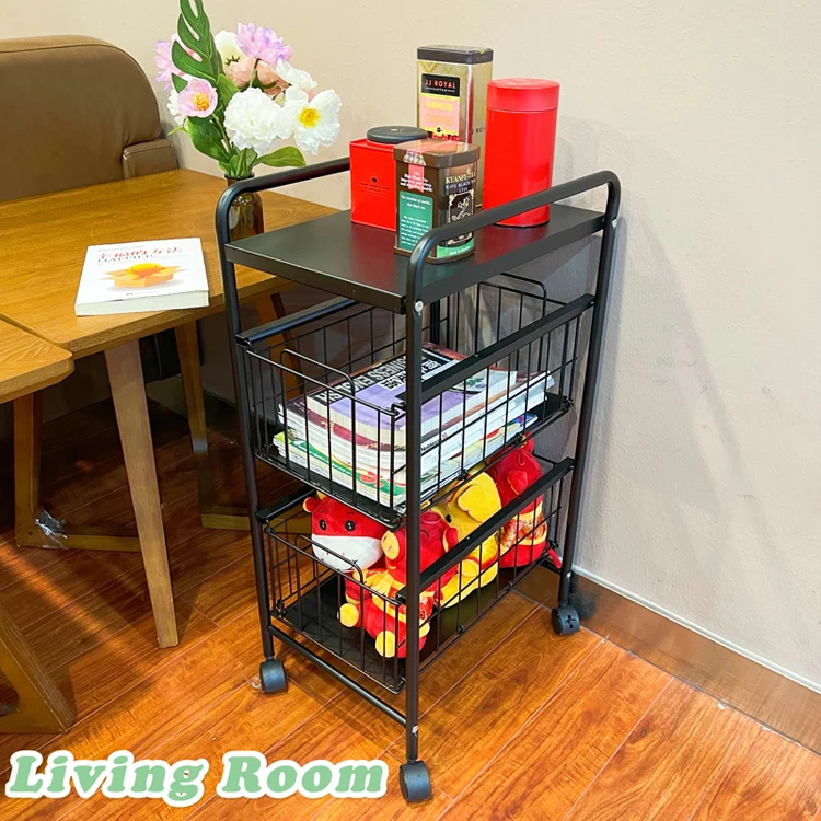 GOURMAID Kitchen storage 3 Tiers Metal Wire Countertop Fruit Bread Basket