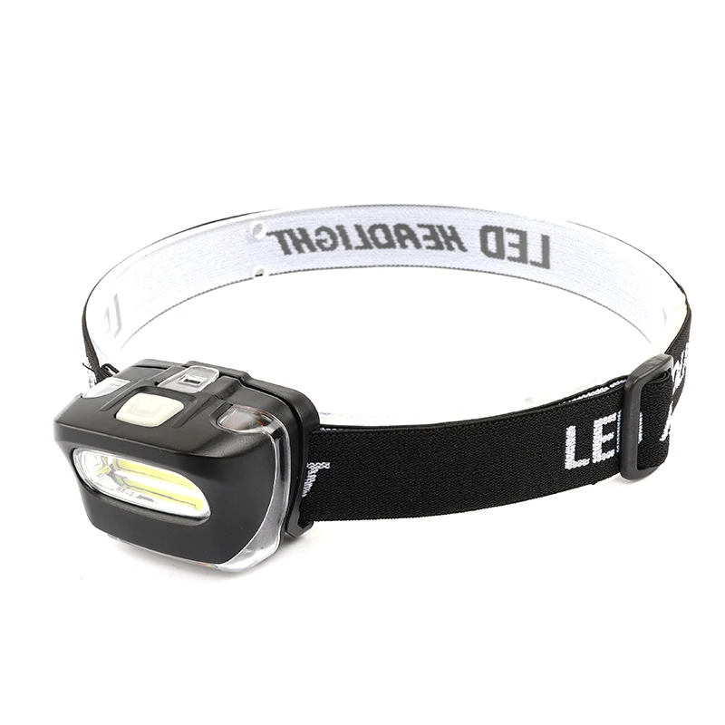 Custom Colors AAA Batteries Operated Mini Children COB Head Lamp lights Kids head Torch COB Headlamp