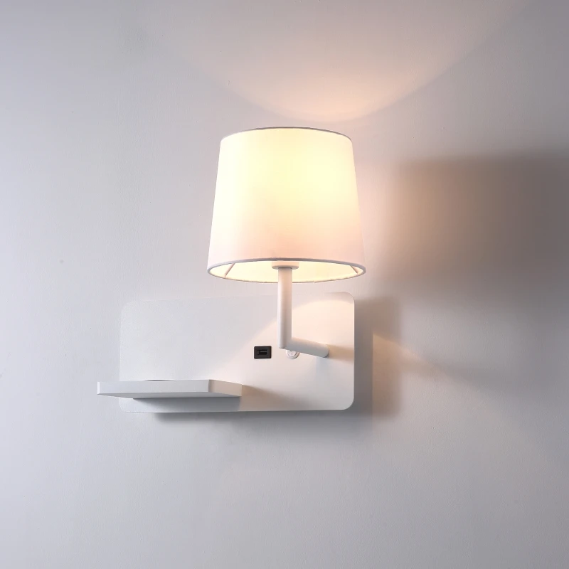 Modern design E14 lamp bedroom bedside room decor black led reading light