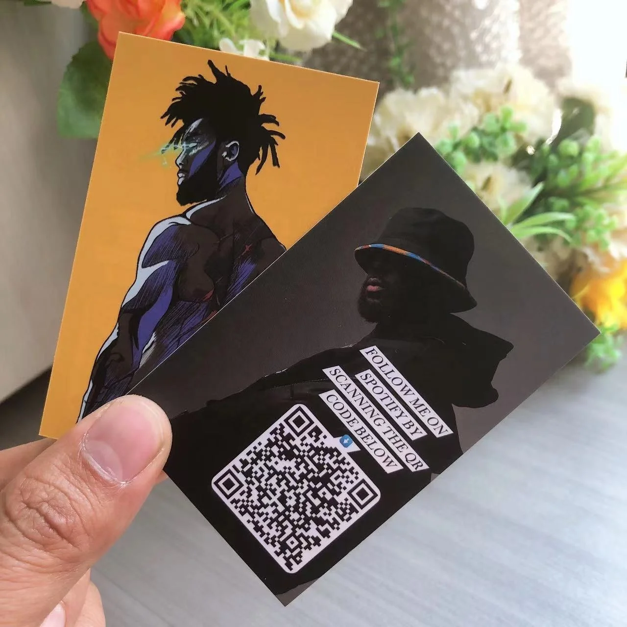 High Quality Custom Printing Paper Thank You Card For Your Purchase Make Qr Code Business Cards/Postcard/Greeting Card