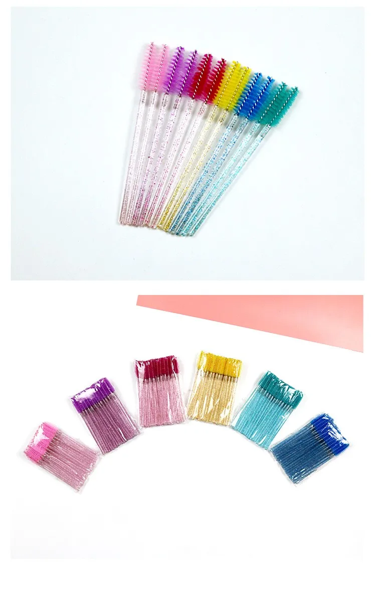 Cheap Price Sell Small Fine Head Eyelash Makeup Tool Crystal Rod Mascara Brushes