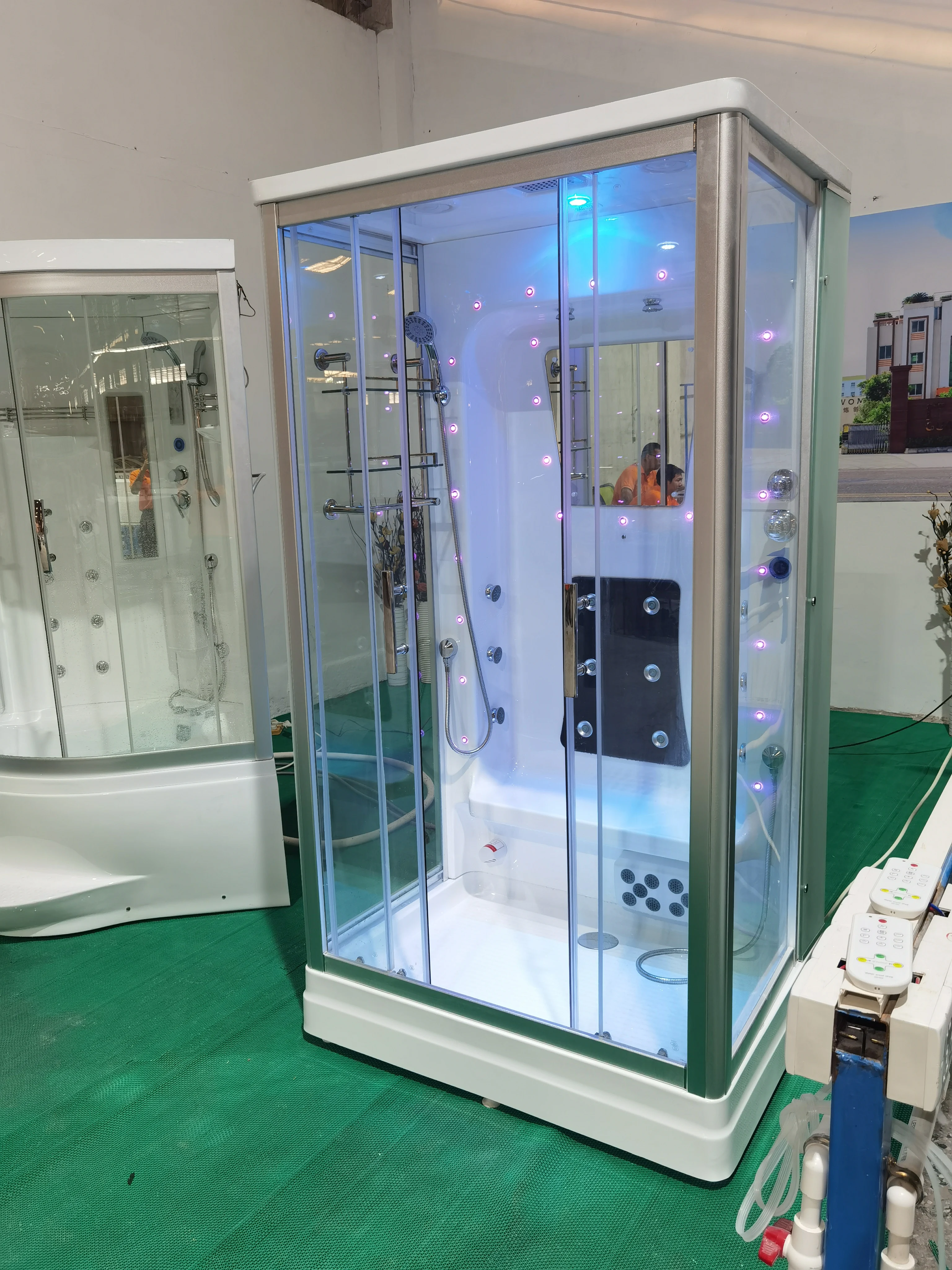 Good Selling Bathroom Cabin Luxury Design Steam Sauna Bath Shower Rooms Y846