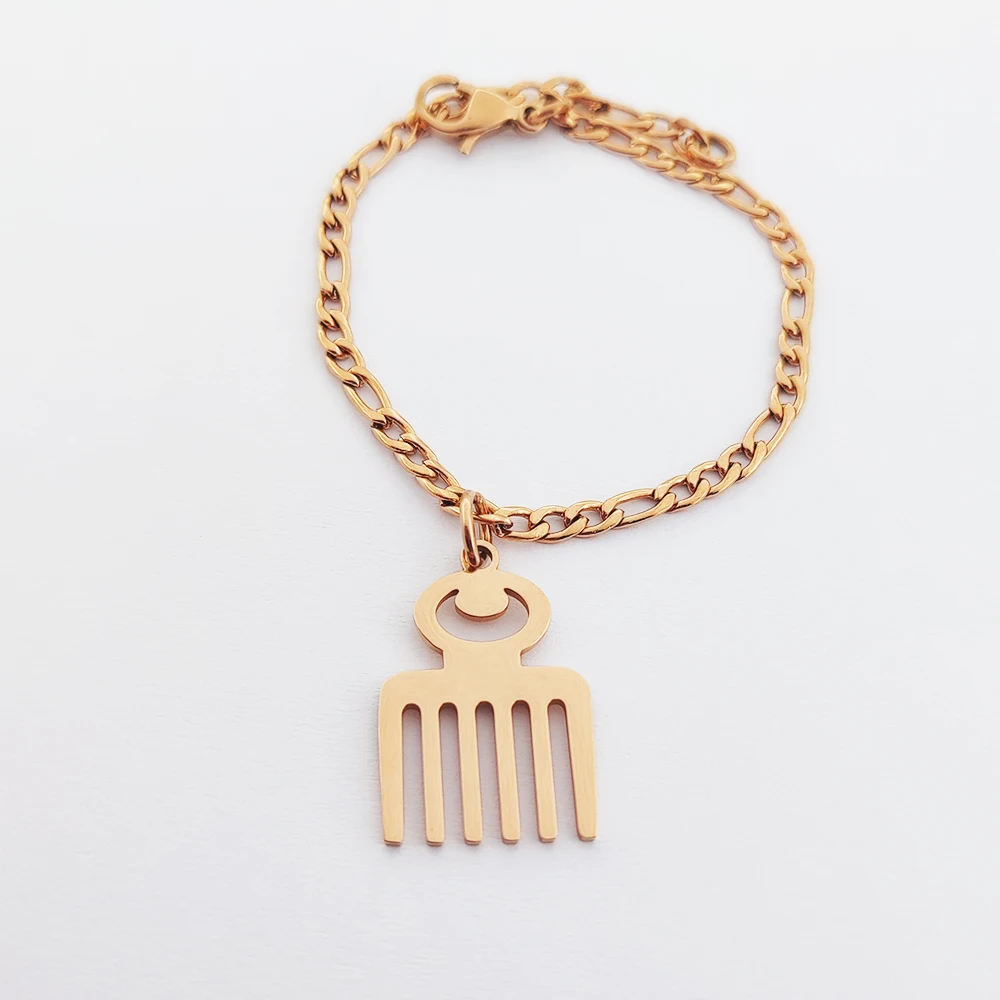  Adinkra Gye Nyame Charm Bracelet Stainless Steel Jewelry African Ghana Ethnic Symbol Necklaces Joyas De Acero