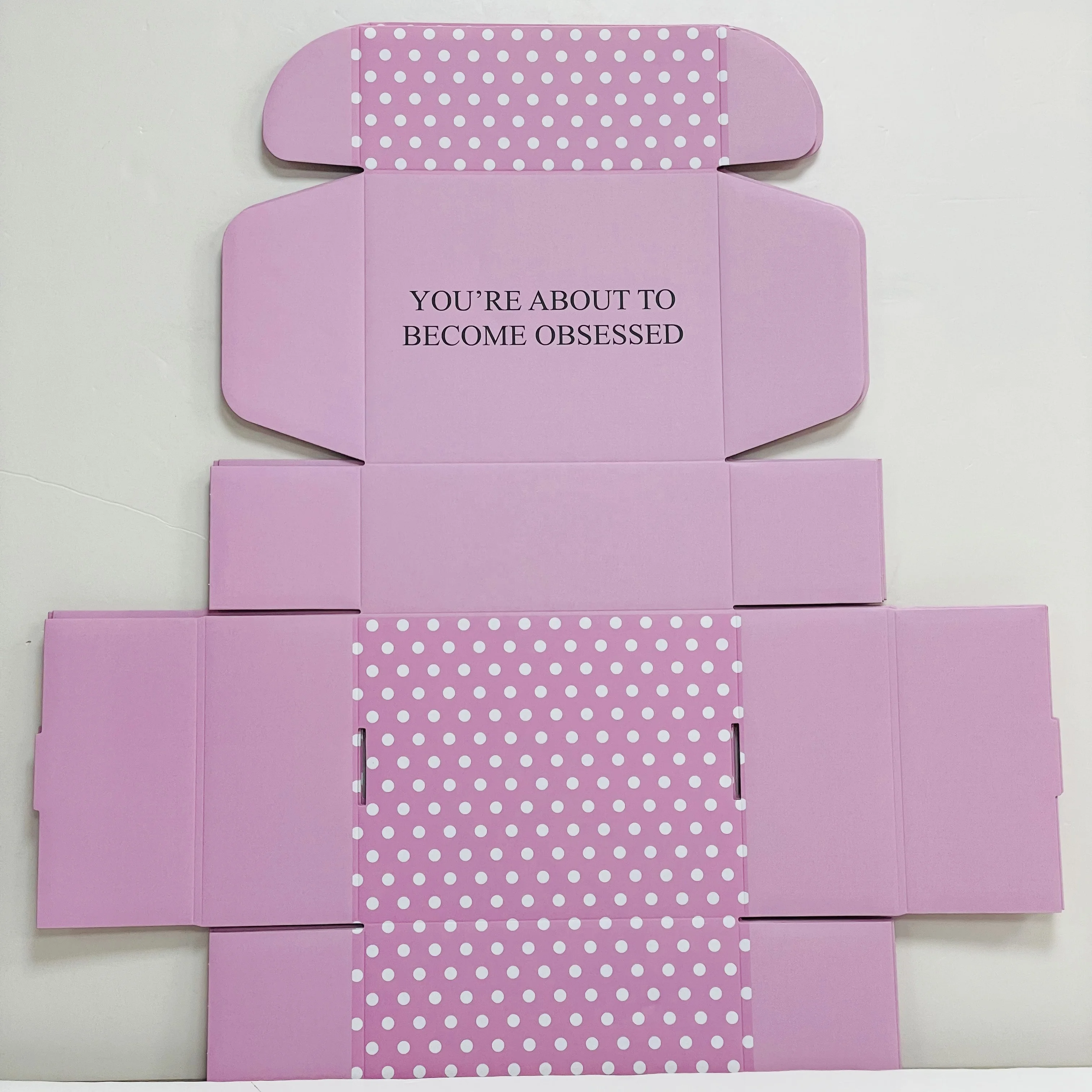 Custom Logo Printed Flat pack Paper Packaging Box Corrugated Carton Cardboard Die Cut Folding Kraft Mailer Shipping Mailing Box