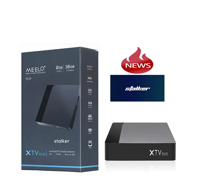 Free shipping 24hour streaming IPTV Box 4K Stalker XTV DUO Android TV Box Android 11 2G16G 5G Dual WiFi Set Top Box MEELO