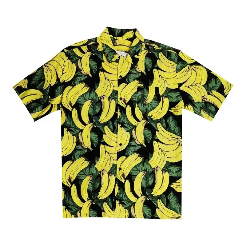 Japan Hawaiian 4Xl Support Custom Devil Printing 2021 Newest Beach Wear Hawaiian Shirt