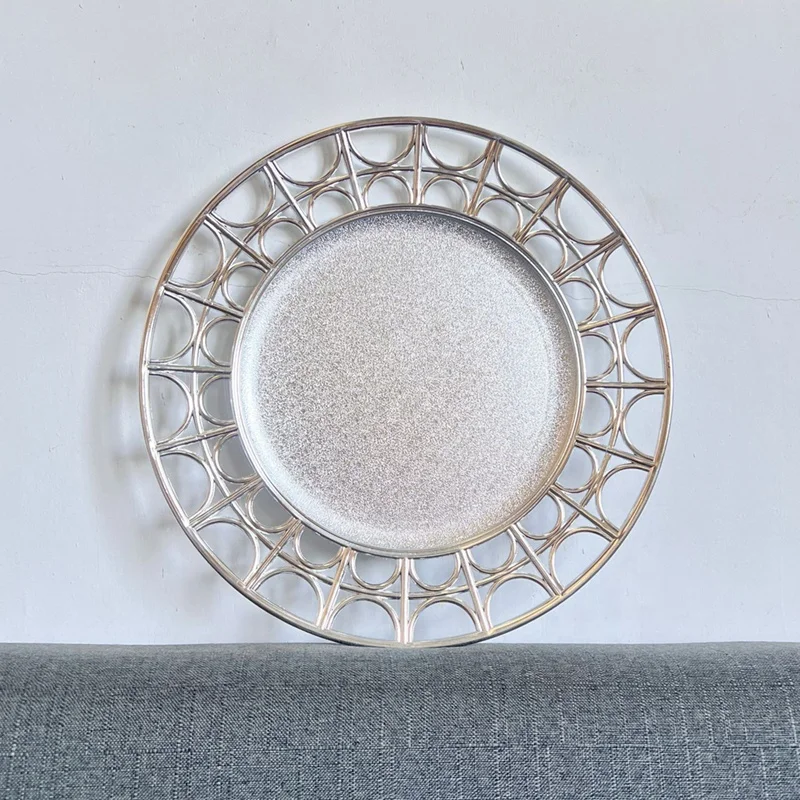 13inch round modern rustic charger plate white charger plates wedding plates
