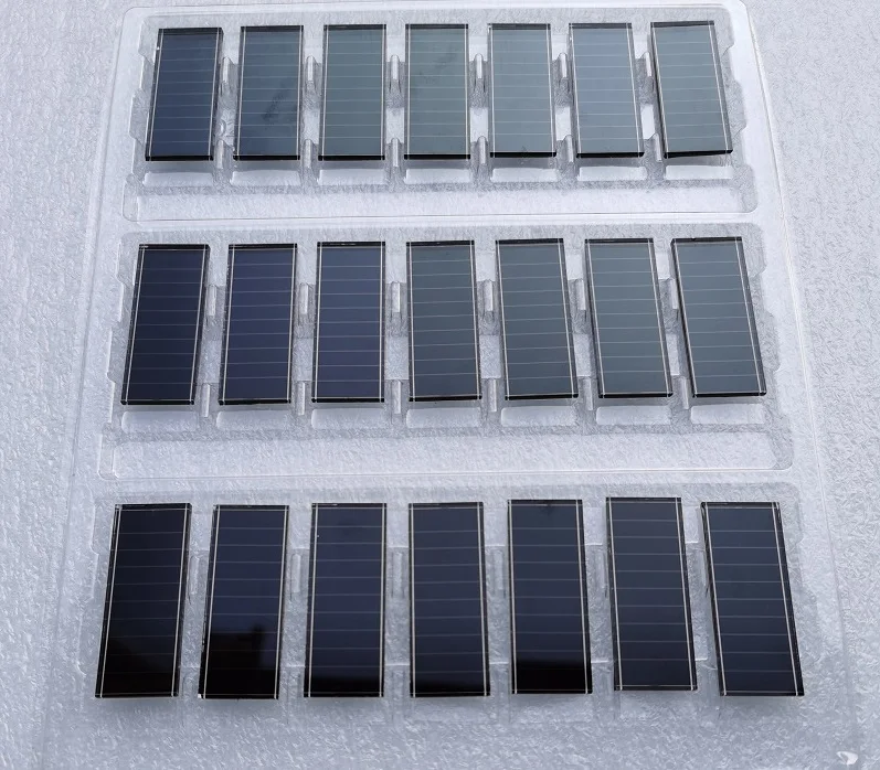 Amorphous silicon solar cell car lights amorphous photovoltaic 7 color lights strong light type power generation panel 154-17mm