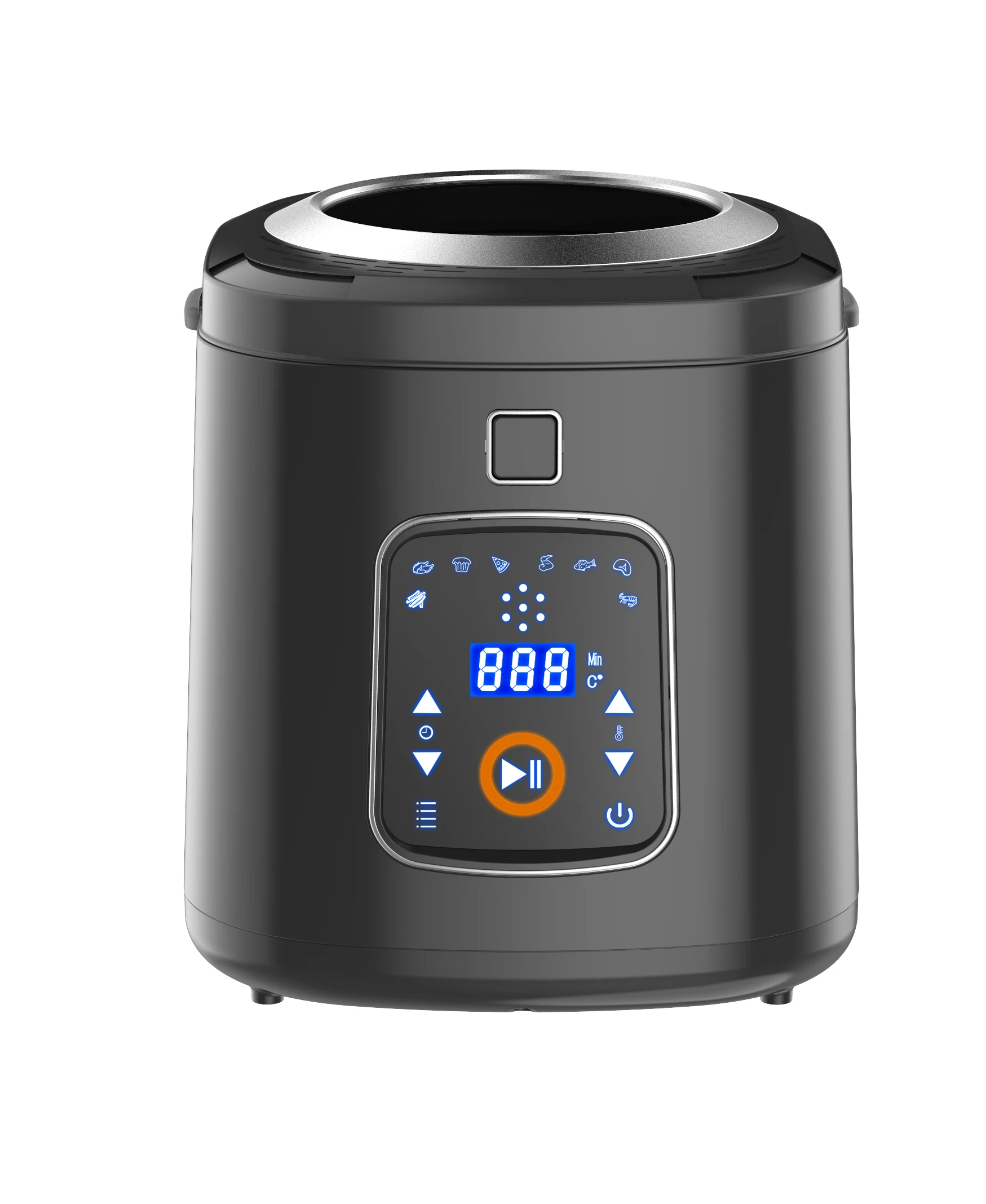 Invention patented New technical no oil  air deep fryer with visible window