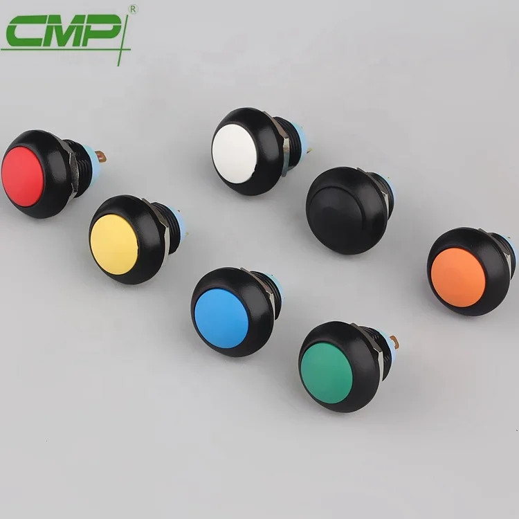 12mm plastic momentary small round button types of micro switches