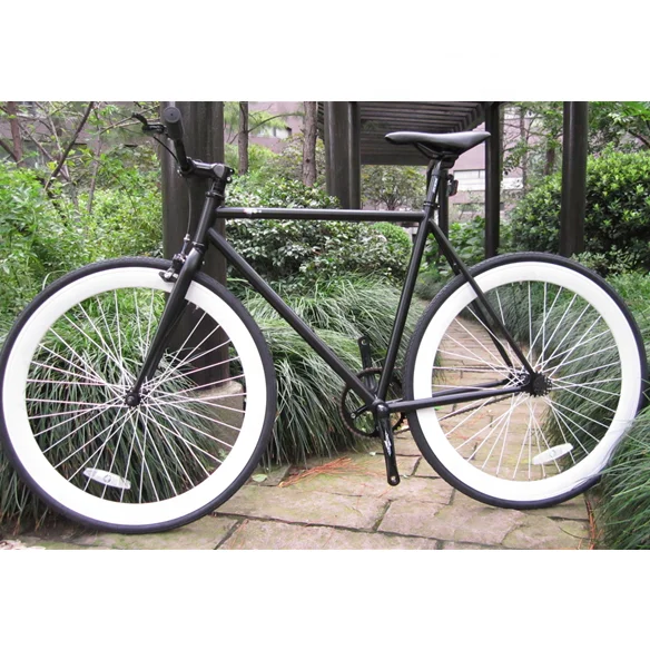 700C classic hot sale with white tire cheap single speed fixed gear bike