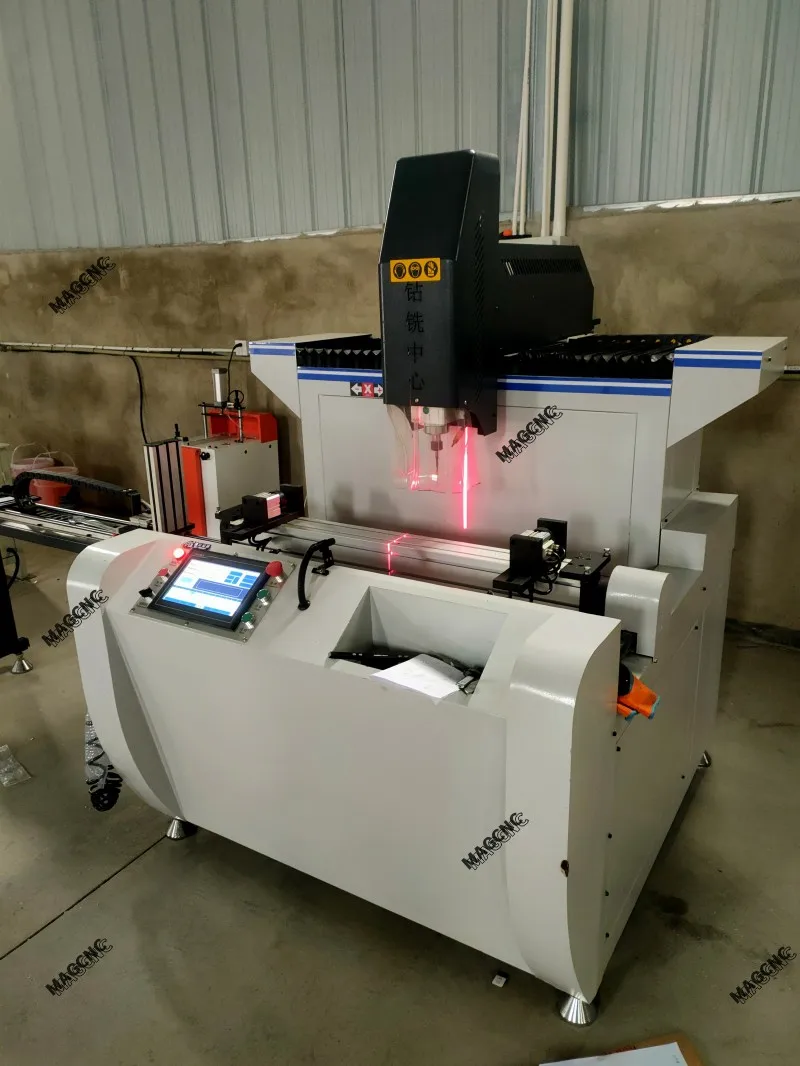 New Design Industrial Automatic Aluminum Profile Processing Center CNC Drilling Milling Machine for Sale SKX-1000