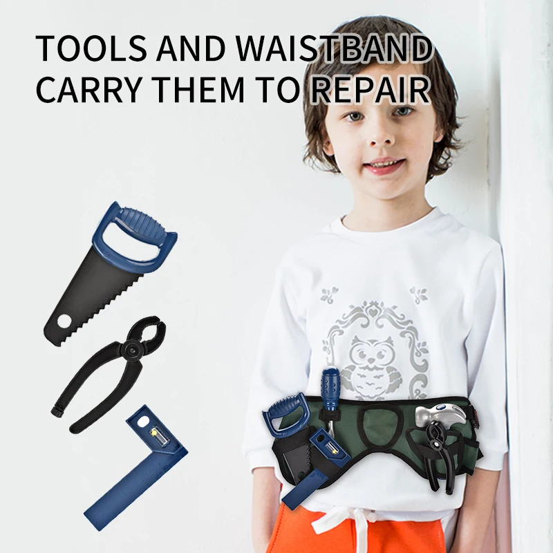 Hot Sale Pretend Play Educational Construction Toy Tool Kit Small Hand Tool Set with Storage Box for Kids