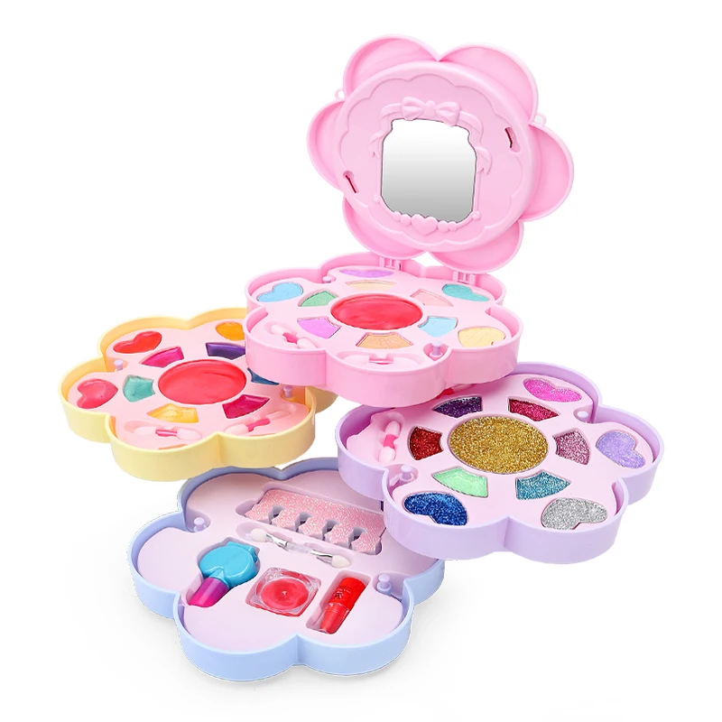 Manufacture Direct Supply Plastic Safety Material Kids Gift Play House Make Up Cosmetic Set Toys For Girl