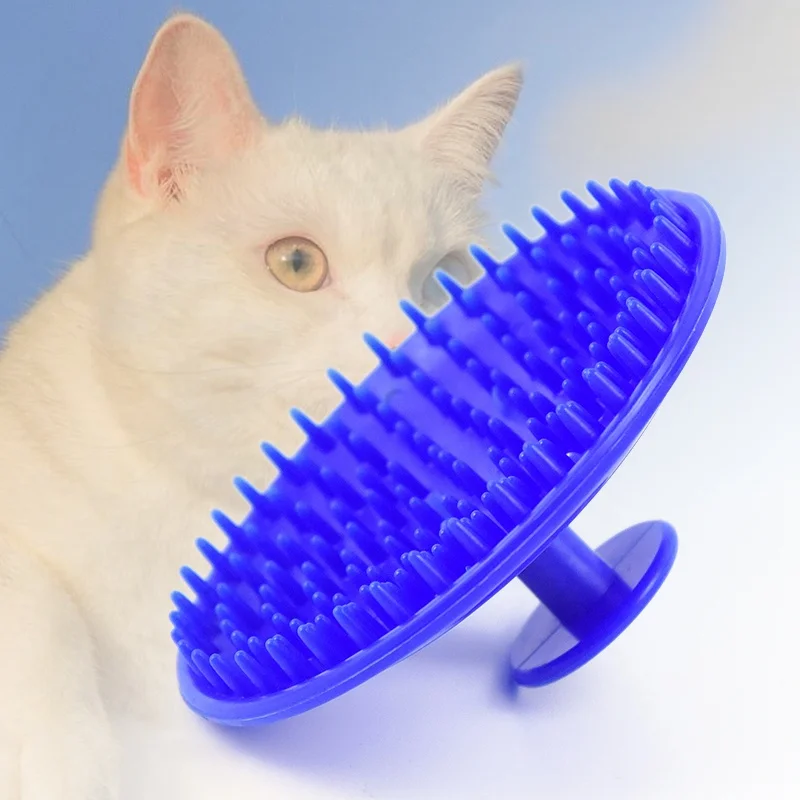 Factory direct sales portable plastic hard red blue black massage  pet massager comb for hair growth dog cat