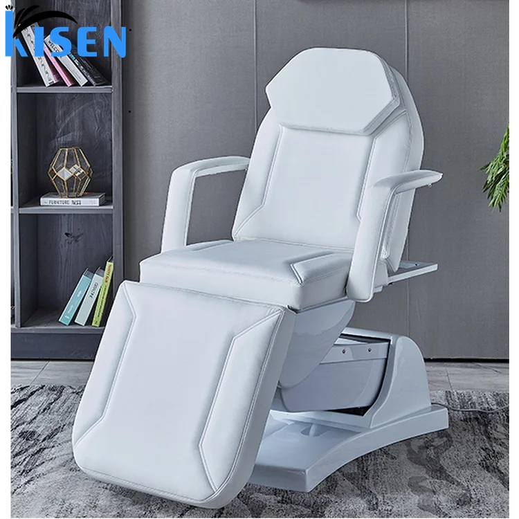 Kisen beauty bed equipment China factory electronic luxury massage table electric beauty salon facial bed with one motor
