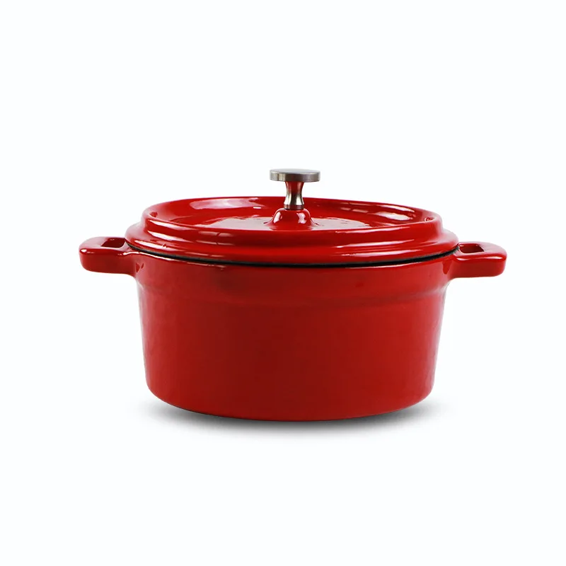 10 CM Kitchen Cast Iron Cookware Mini Enameled Pot Cooking Soup Pot