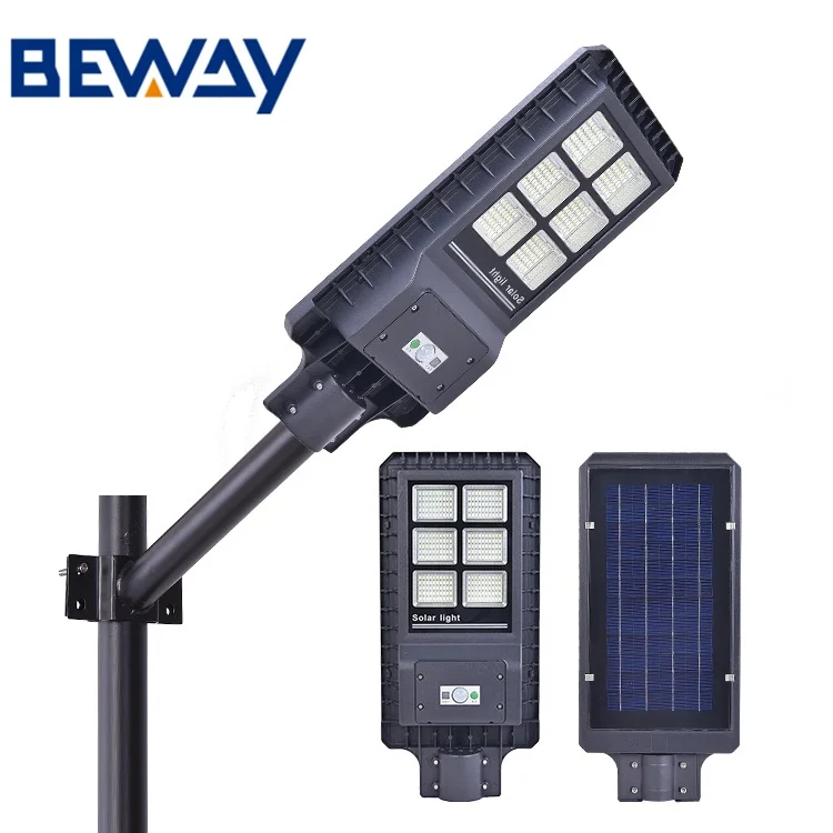 High Lumen Garden Park Modern Outdoor IP65 Waterproof 60w 120w 180w Integrated All In One Solar Led Street Light