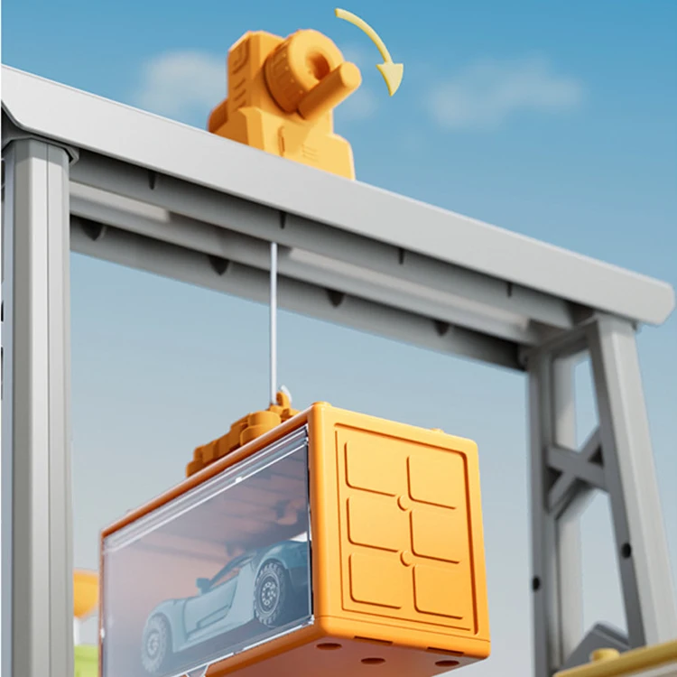 Luxury Giant Large Container Ship Kids Toys Cargo Ship with 18 Containers 12 Plastic Toy Cars and 1 Cargo Trailer Truck