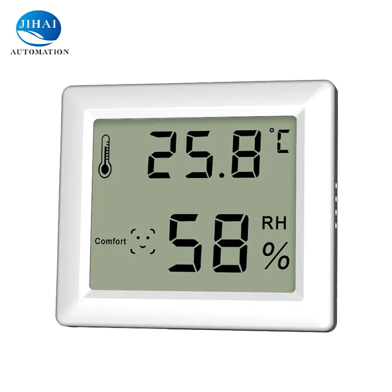 Base Stand Wireless Indoor Room Thermometer Hygrometer With Comfort Display