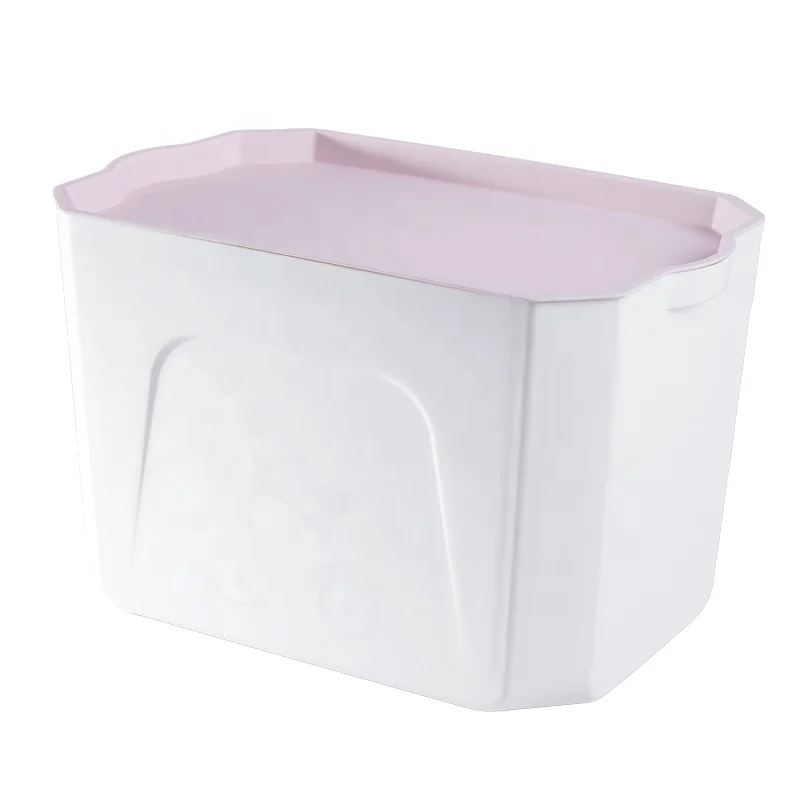 Bins Plastic Organizer Storage Box Plastic Home Storage Basket With Lid