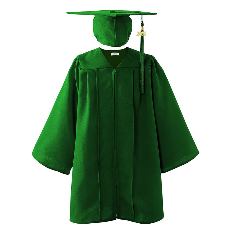 Manufacturers kids children bachelor uniform wholesale graduation gowns with caps
