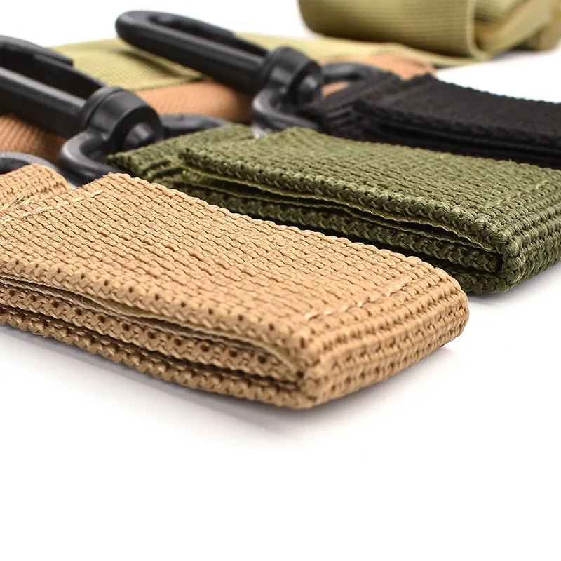 Wholesale Outdoor Tactical Molle Webbing Buckle Climbing Belt Swivel Carabiner Clip Hook Hunting Quick Release Accessories