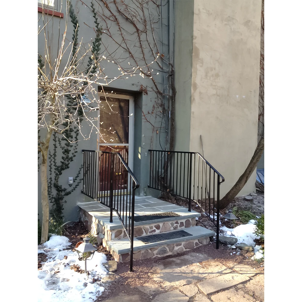 Hot sale galvanized wrought iron balcony railings cast iron balustrades and handrails metal front railings for houses