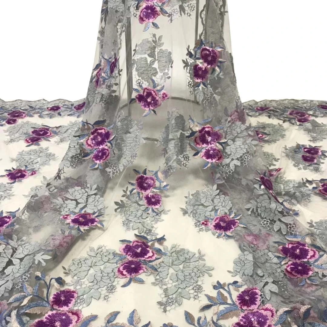 new design DIY guipure wedding lace fabric for clothes african tulle voile fabric