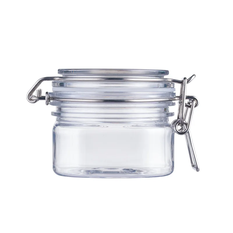 wide mouth candy coffee honey snap lock square silicon canister air tight vacuum kitchen storage container with clip top lid